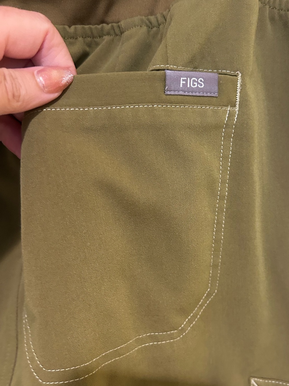 Fig’s Women Technical Collection Ukwala High-Waisted Cargo Scrub Medium Tall - Picture 4 of 6